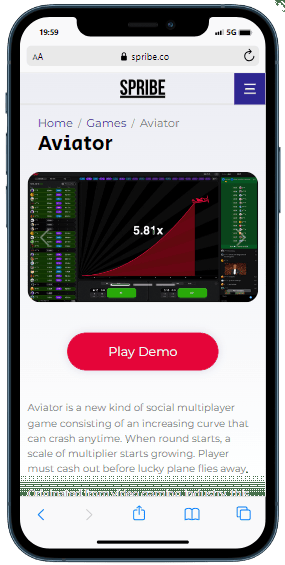 Aviator fun mode on mobile