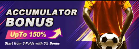 Promotional banner of the MSport casino Accumulator Bonus