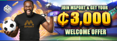 Promotional banner of the MSport casino Welcome offer