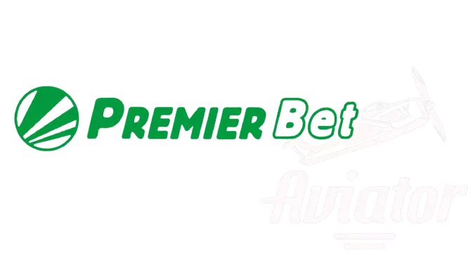 Logotipos do cassino Premier Bet e do jogo Aviator